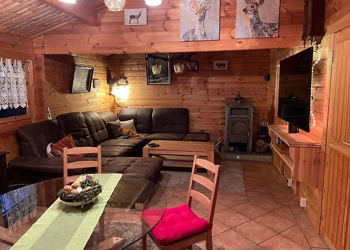 Ostsee Jaegerhuette Am Waldesrand Mit Sauna 公寓 Gelbensande